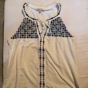 Skies are blue Embroidered Top